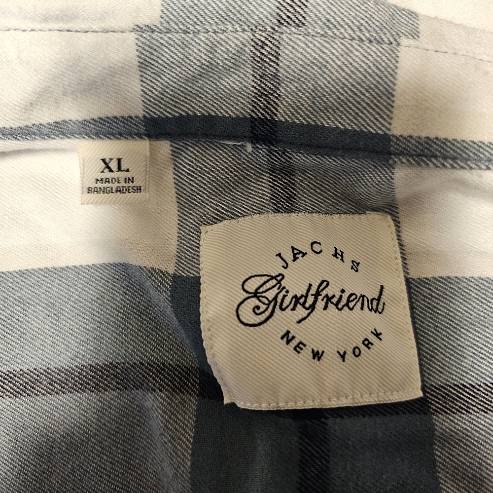 Jachs girlfriend New York long sleeve soft plaid flannel shirt - Picture 3 of 3